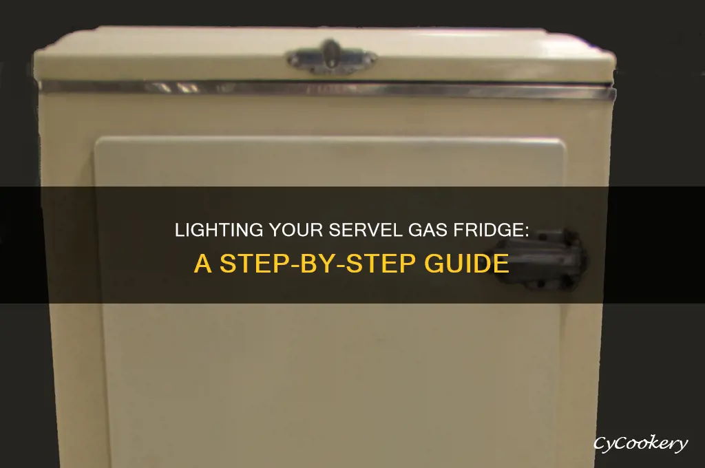 how to light a servel gas refrigerator