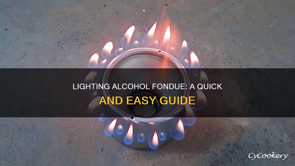 how to light alcohol fondu stove