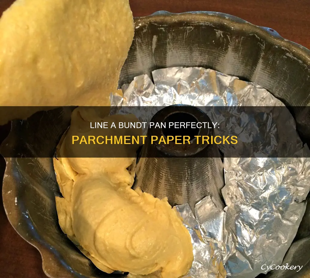 how to line a bundt pan with parchment paper