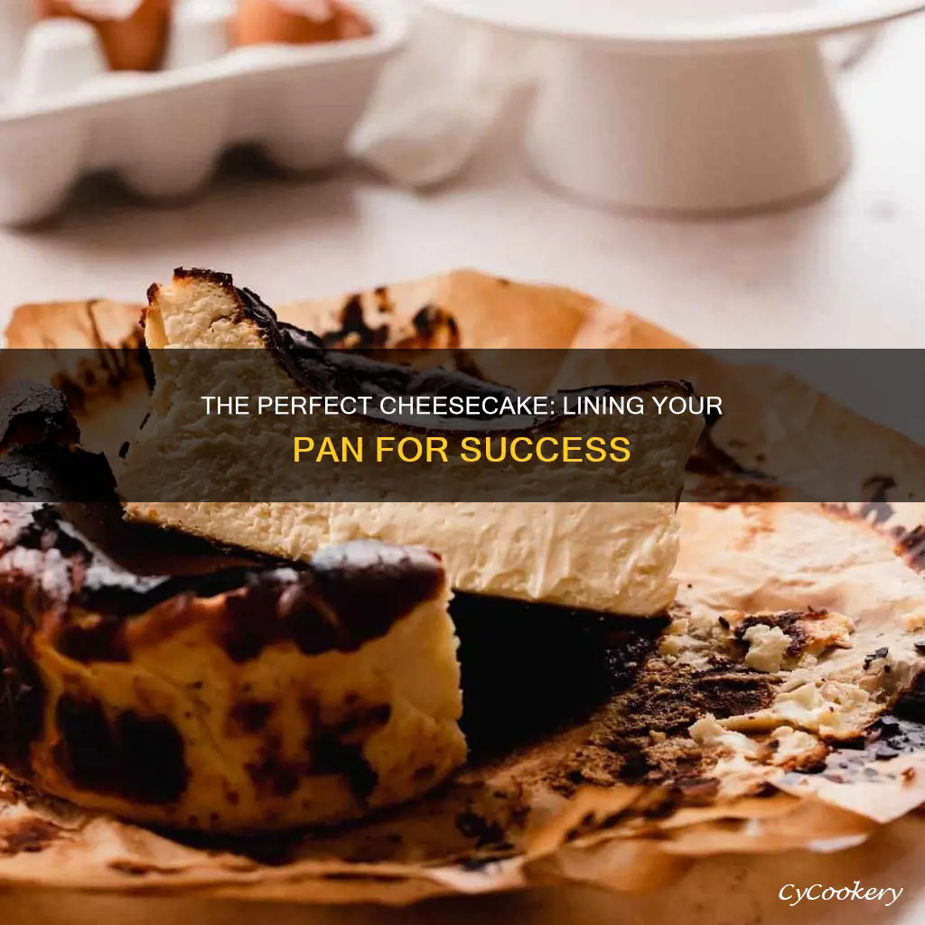 how to line a cheesecake pan