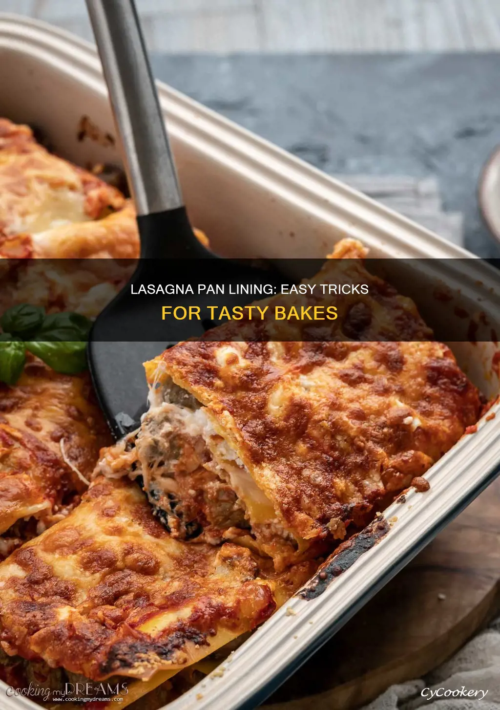 how to line a lasagna pan