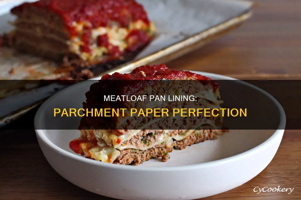 how to line a meatloaf pan with parchment paper