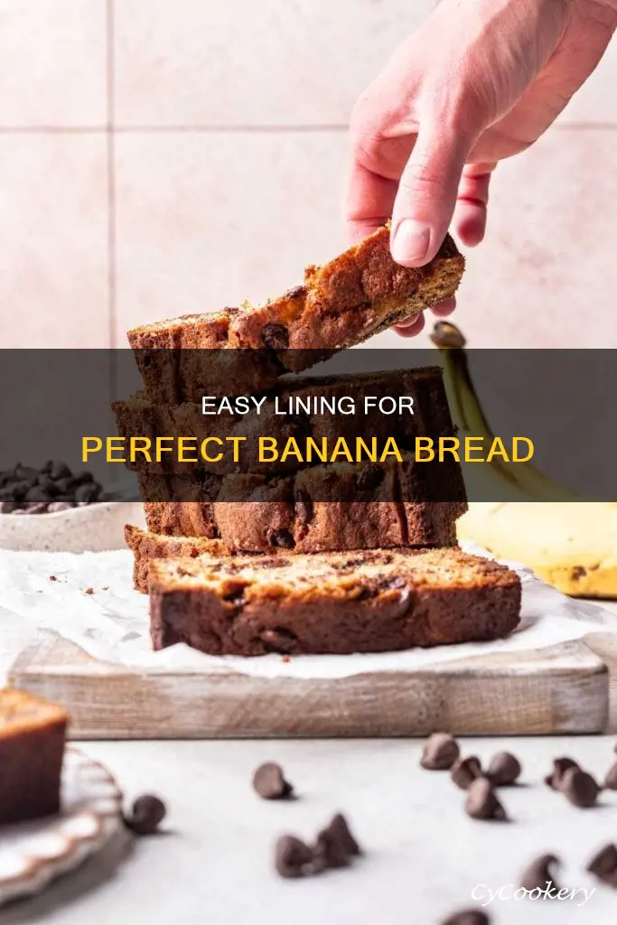 how to line a pan for banana bread