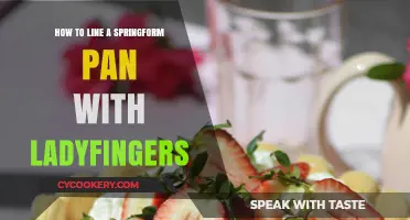 Lining a Springform Pan: Ladyfingers as a Base