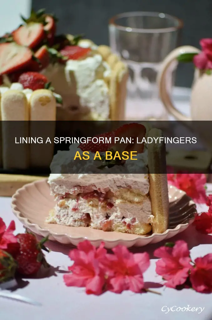 how to line a springform pan with ladyfingers