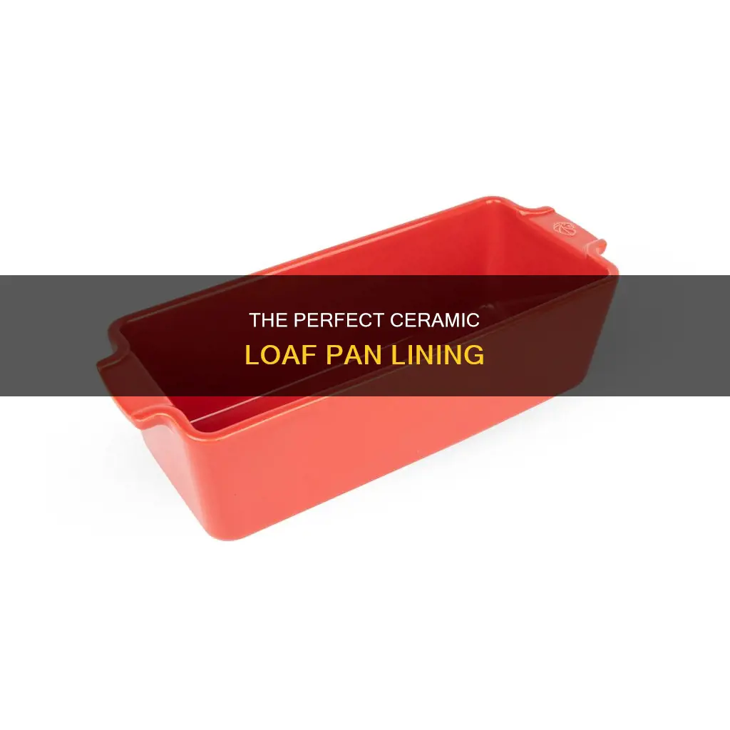 how to line ceramic loaf pan