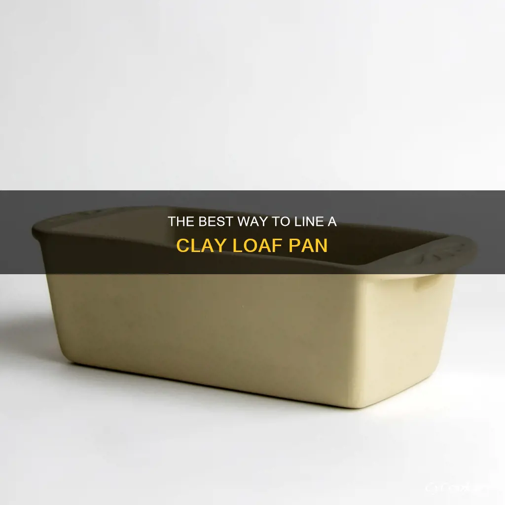 how to line clay loaf pan