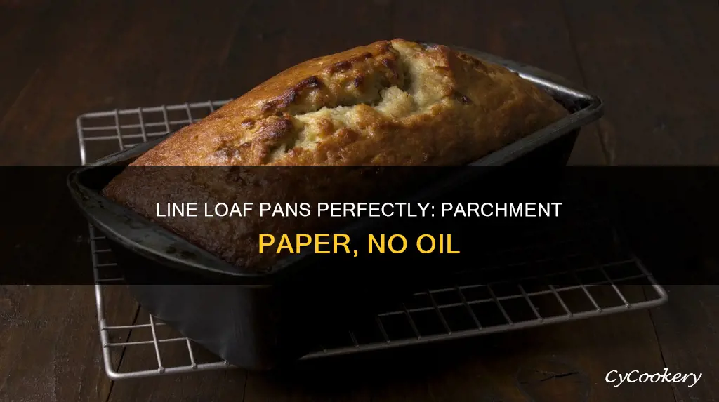 how to line loaf pan with parchment paper oil-free