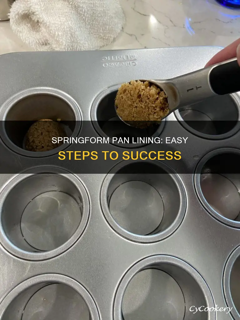 how to line springform pan