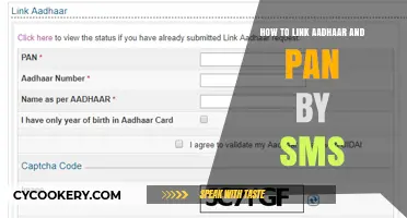 Linking Aadhaar and PAN: SMS Method
