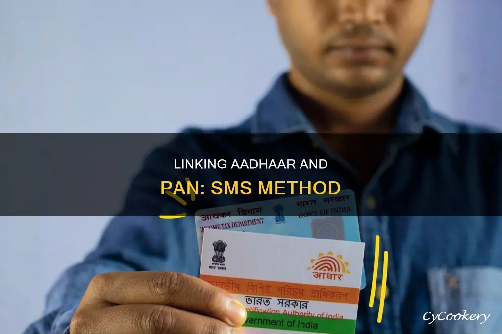 how to link aadhaar and pan by sms