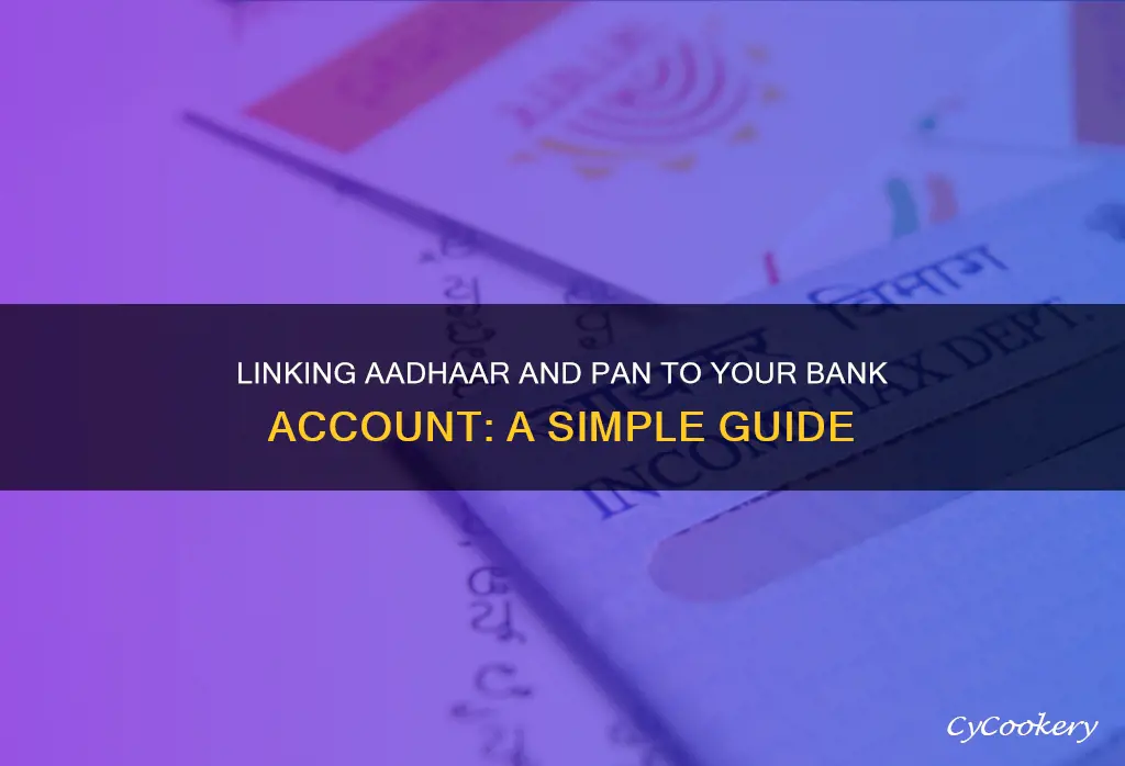 how to link aadhaar and pan to bank account
