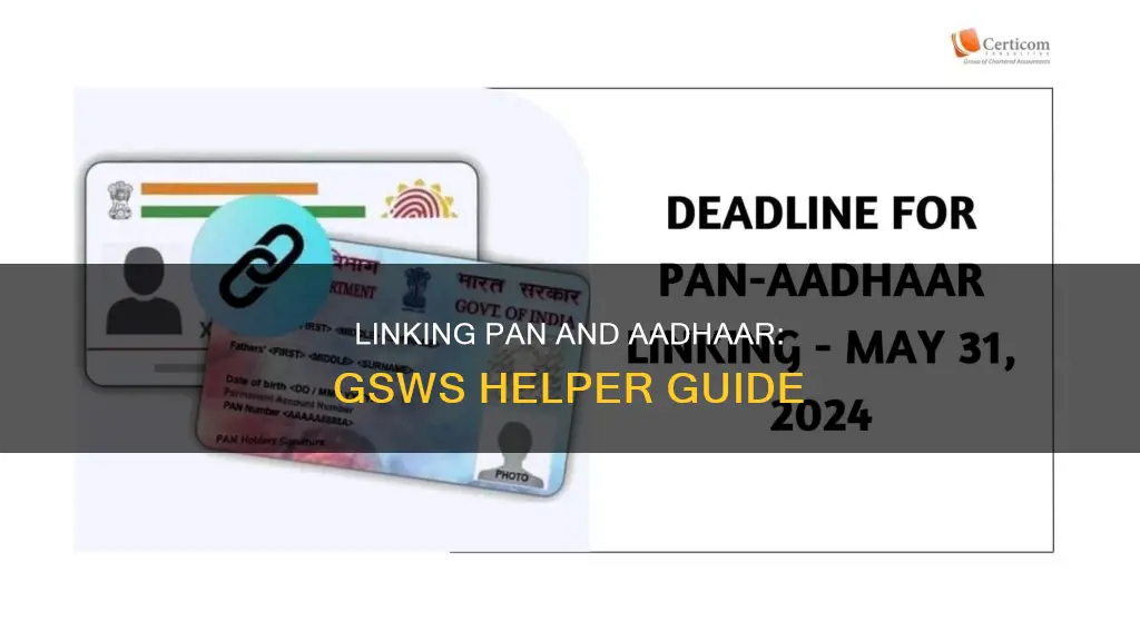 how to link pan with aadhaar gsws helper