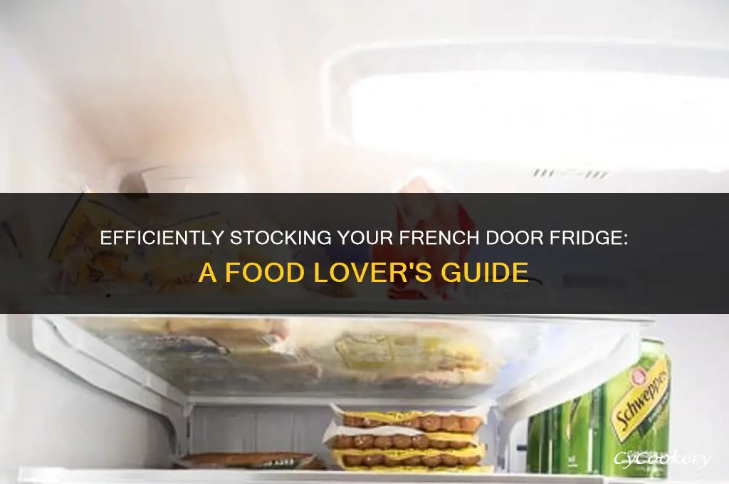 how to load a french door refrigerator with food