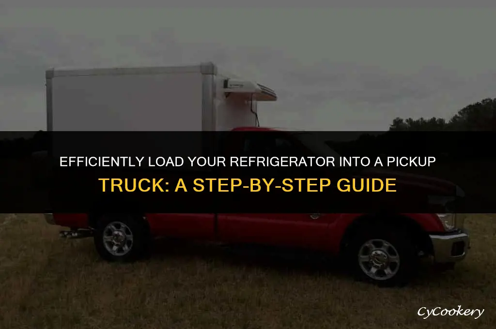 how to load a refrigerator in a pickup
