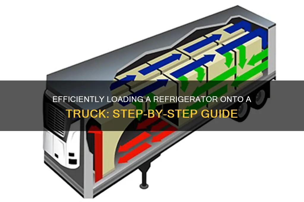 how to load a refrigerator on a truck