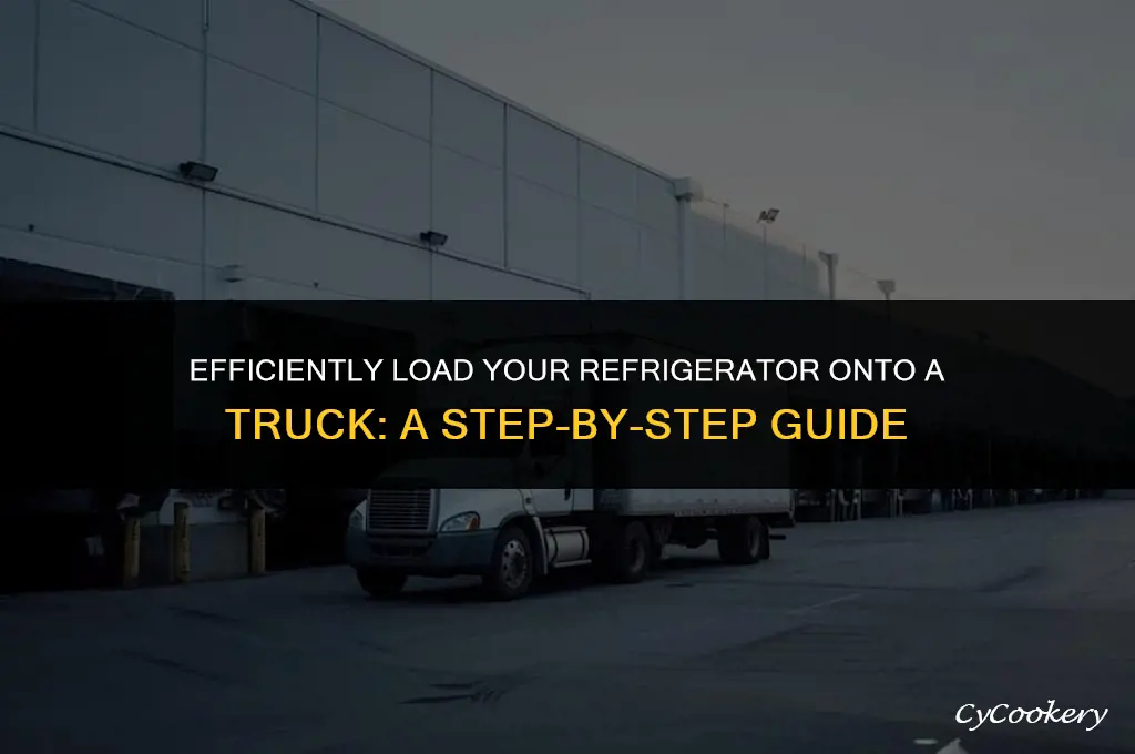 how to load a refrigerator onto a truck