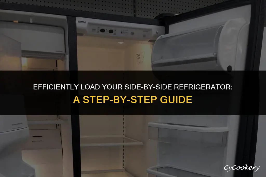 how to load a side by side refrigerator