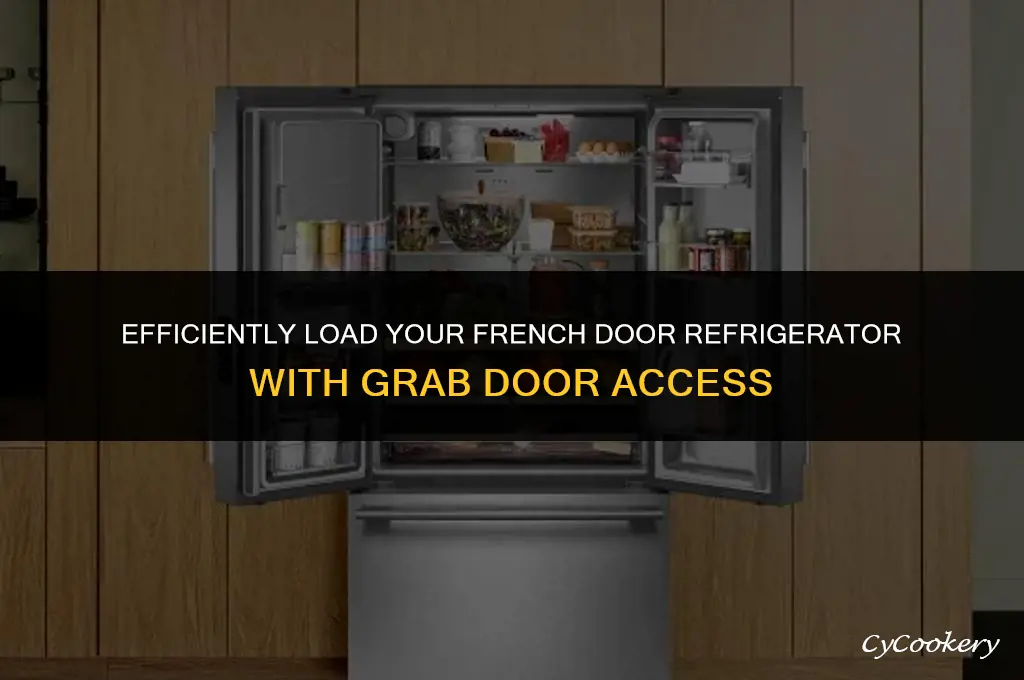 how to load french door refrigerator with grab door