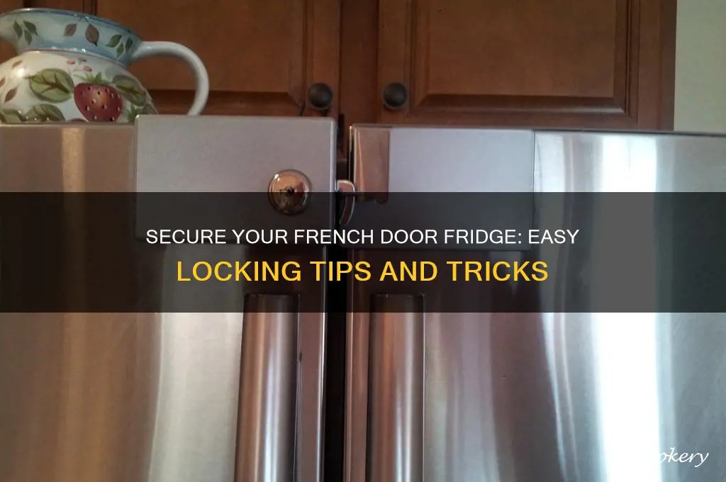 how to lock a french door refrigerator