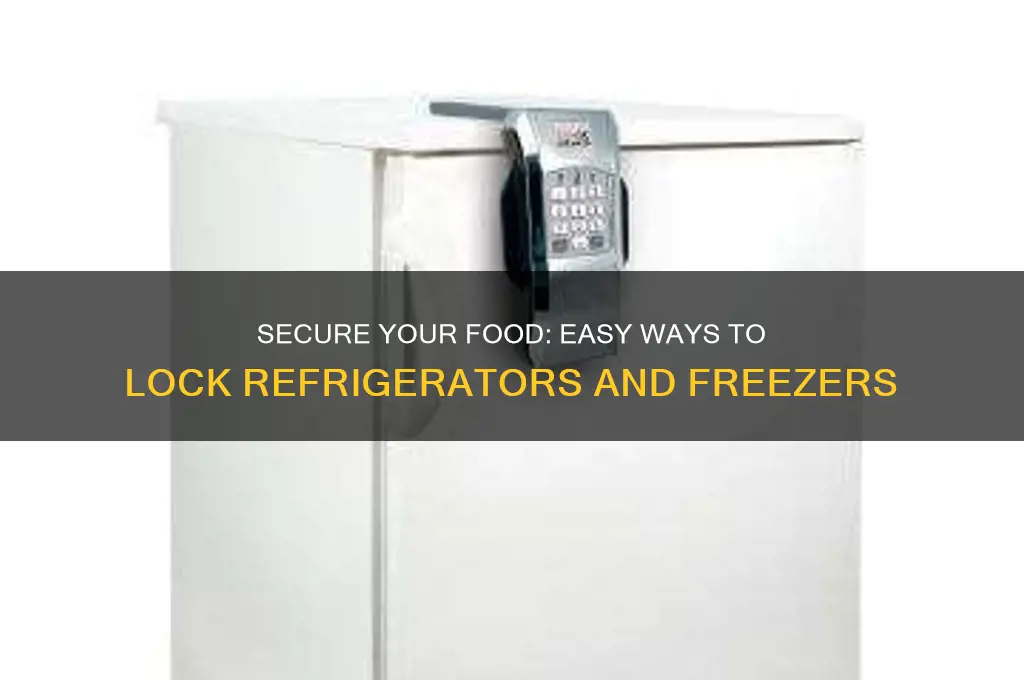 how to lock a refrigerator and freezer