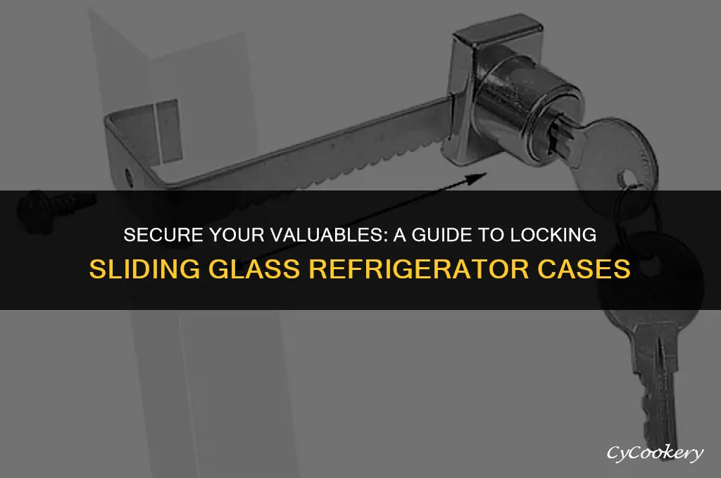 how to lock a sliding glass refrigerator case