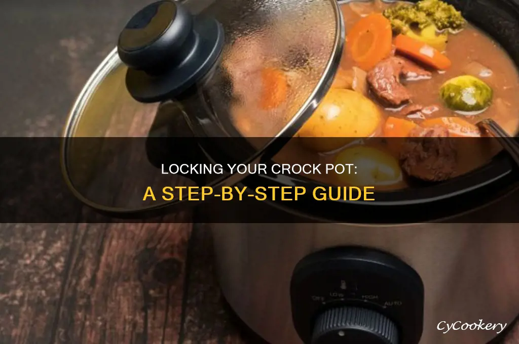 how to lock crock pot pressure cooker