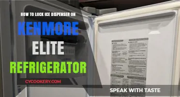 Securing Your Kenmore Elite: A Guide to Locking the Ice Dispenser