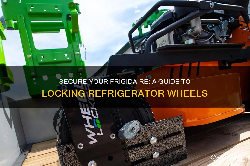 how to lock wheels on frigidaire refrigerator