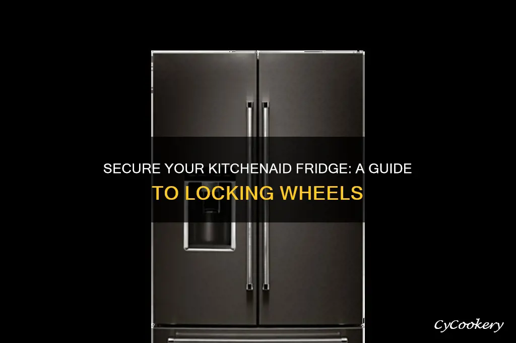 how to lock wheels on kitchenaid refrigerator