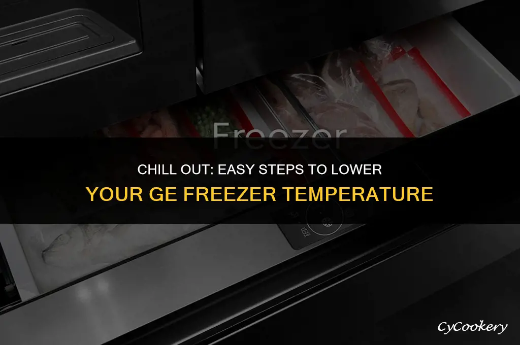 how to lower freezer temperature ge refrigerator model gts18gshmrss