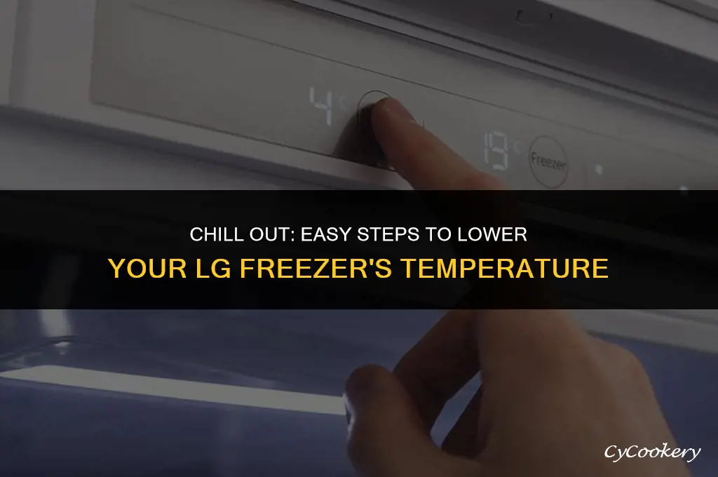 how to lower freezer temperature on lg refrigerator