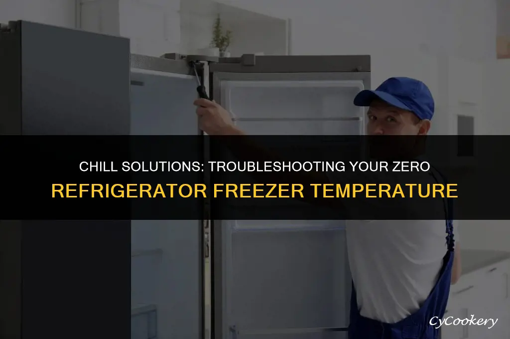 how to lower temp on zero refrigerator freezer