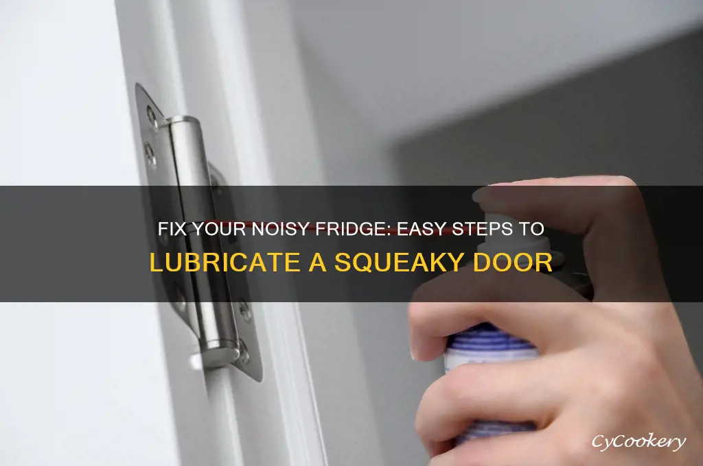 how to lubricate a squeaky refrigerator door