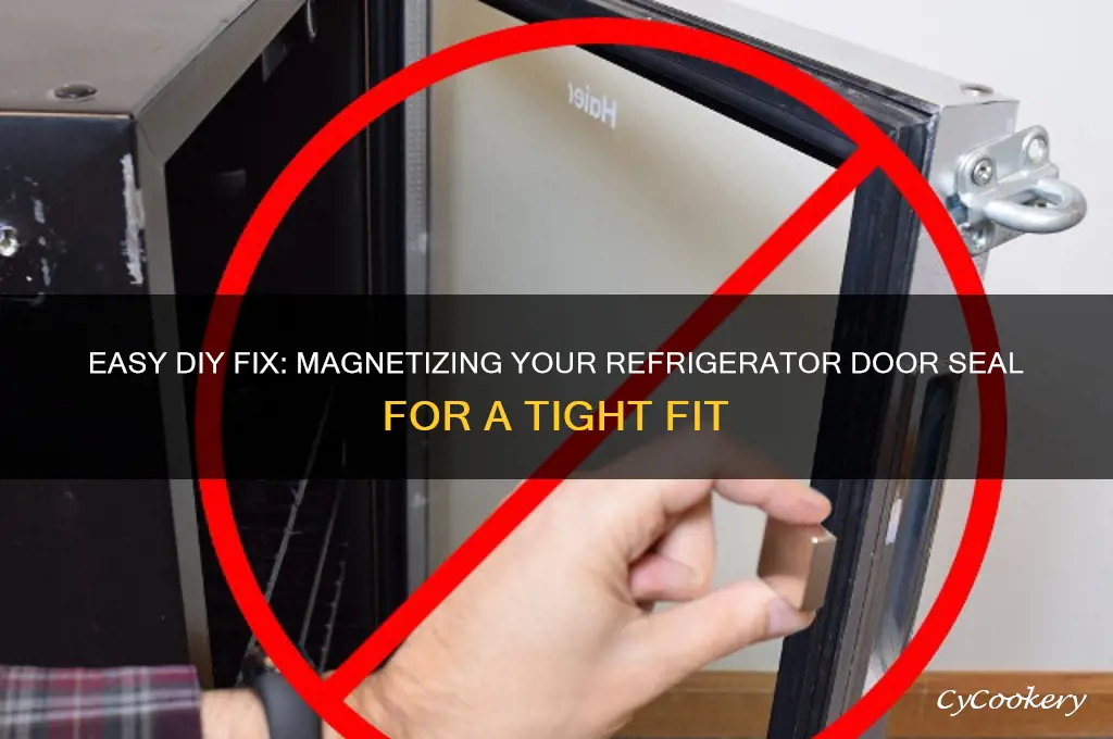 how to magnetize a refrigerator door seal