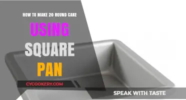 Creative Baking: Transforming Square Pan into Perfect 20 Round Cake