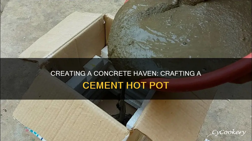 how to make a cement hot pot