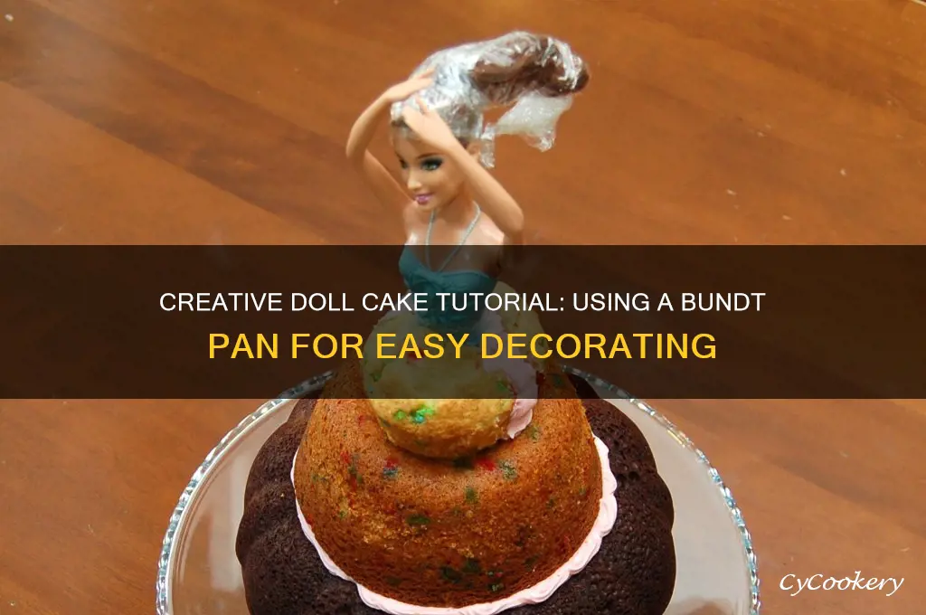 how to make a doll cake using a bundt pan