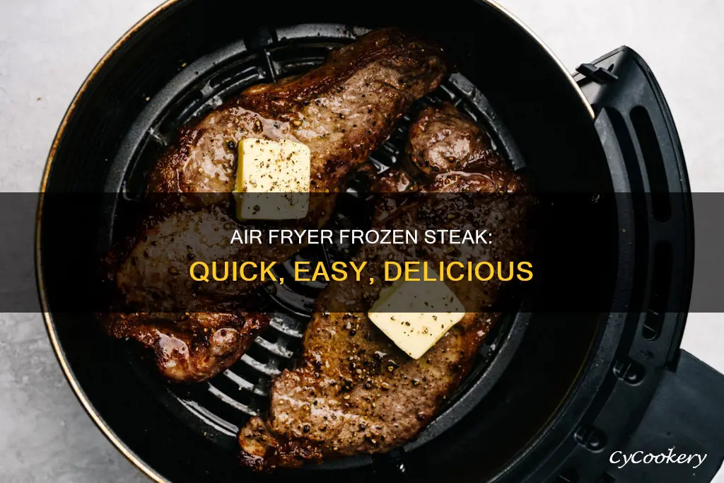 how to make a frozen steak in the air fryer