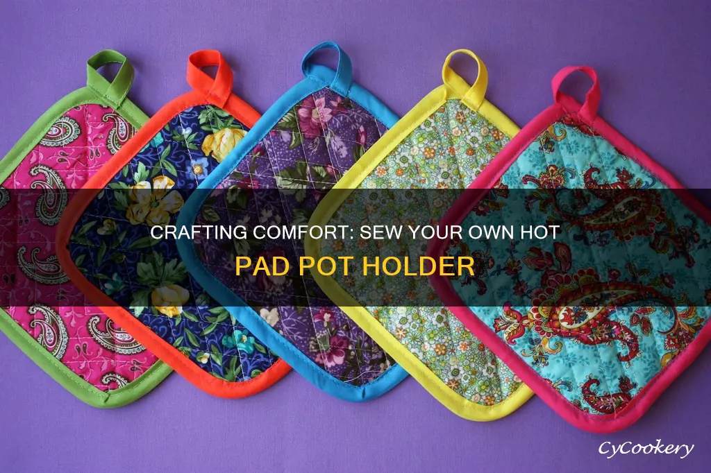 how to make a hot pad pot holder