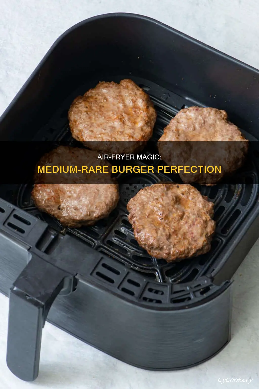 how to make a medium rare burger in air fryer