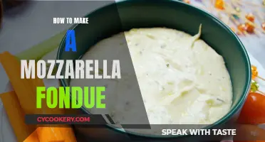 Creating a Creamy Mozzarella Fondue: A Simple Guide