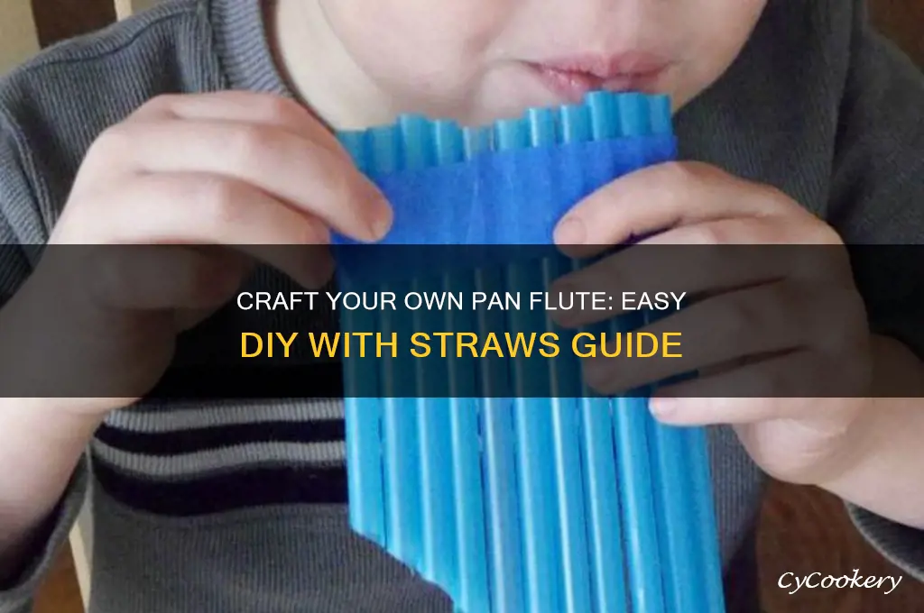 how to make a pan flute using straws