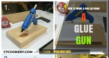 DIY Pan Lid Hack: Crafting with a Glue Gun Made Easy