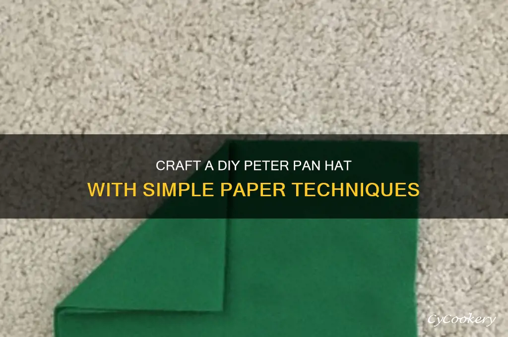 how to make a peter pan hat using paper