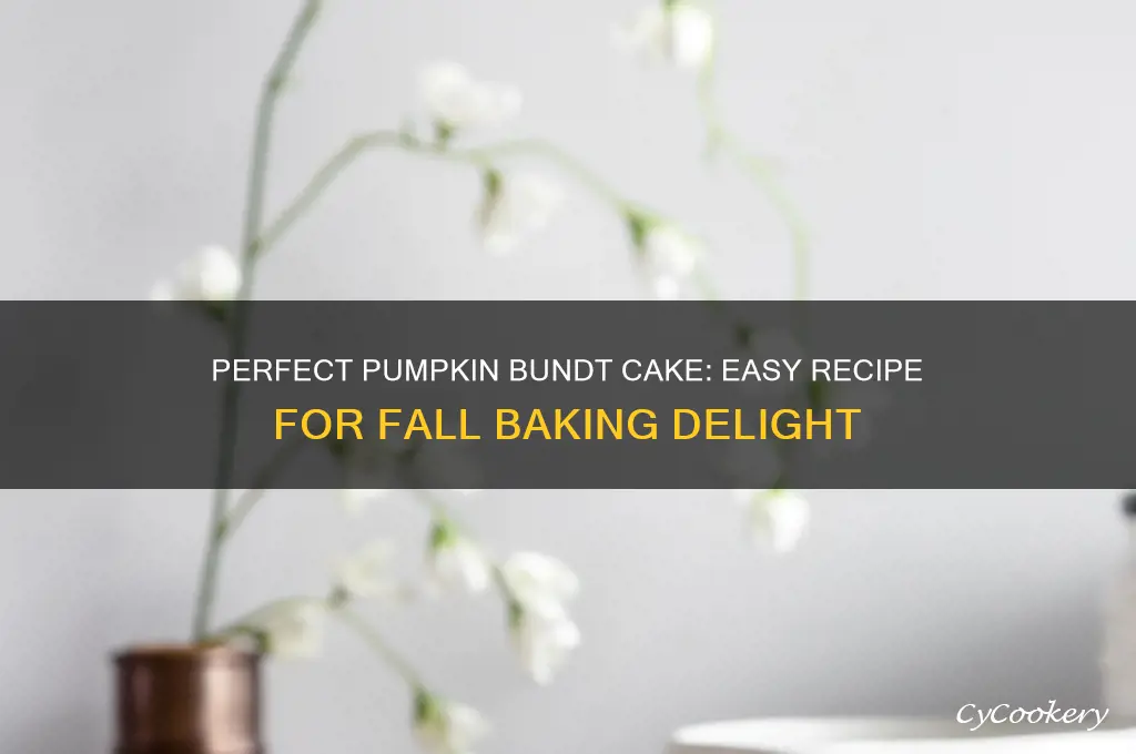 how to make a pumpkin cake using a bundt pan