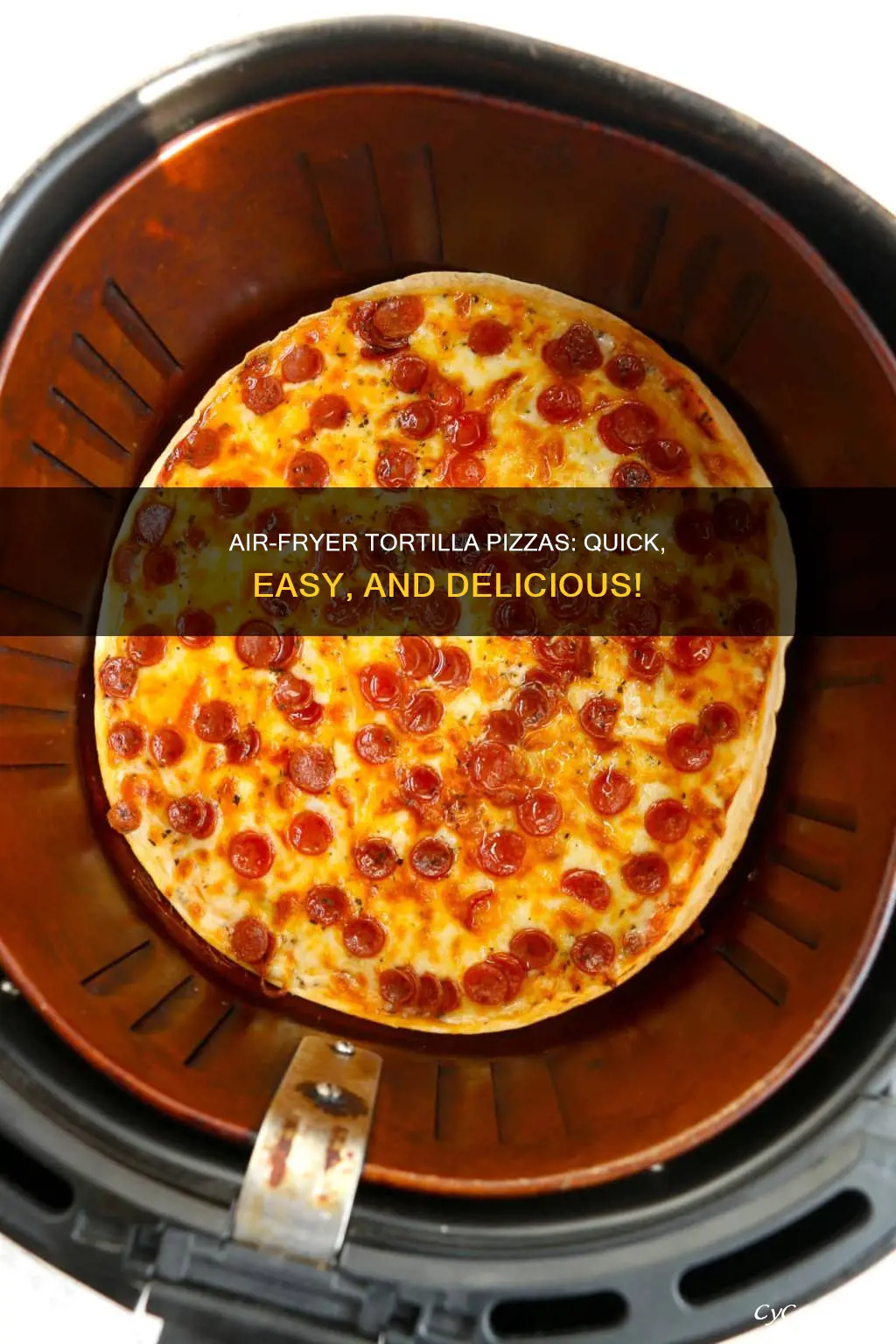 how to make a tortilla pizza in air fryer