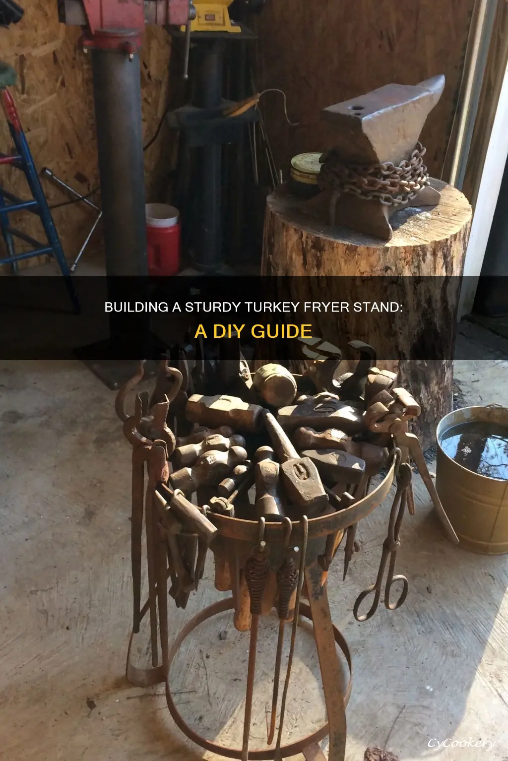 how to make a turkey fryer stand