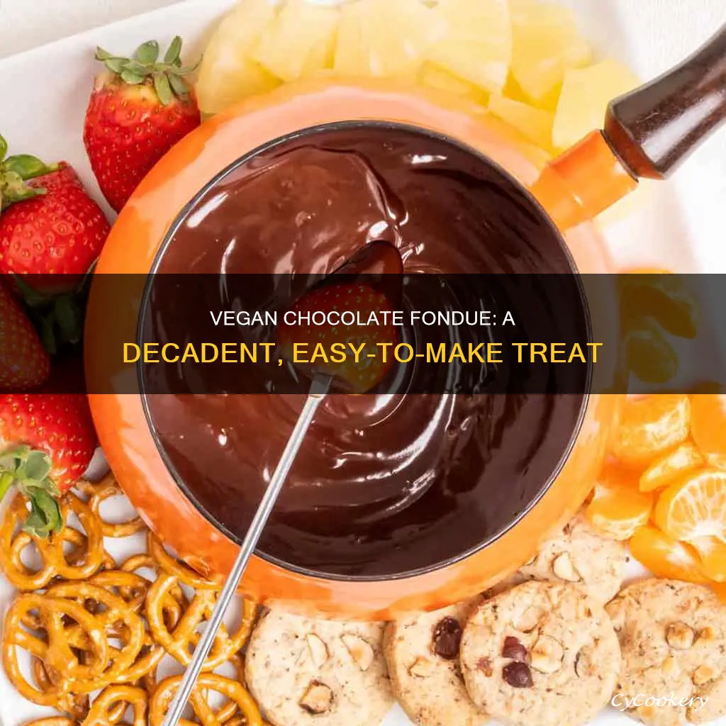 how to make a vegan chocolate fondue