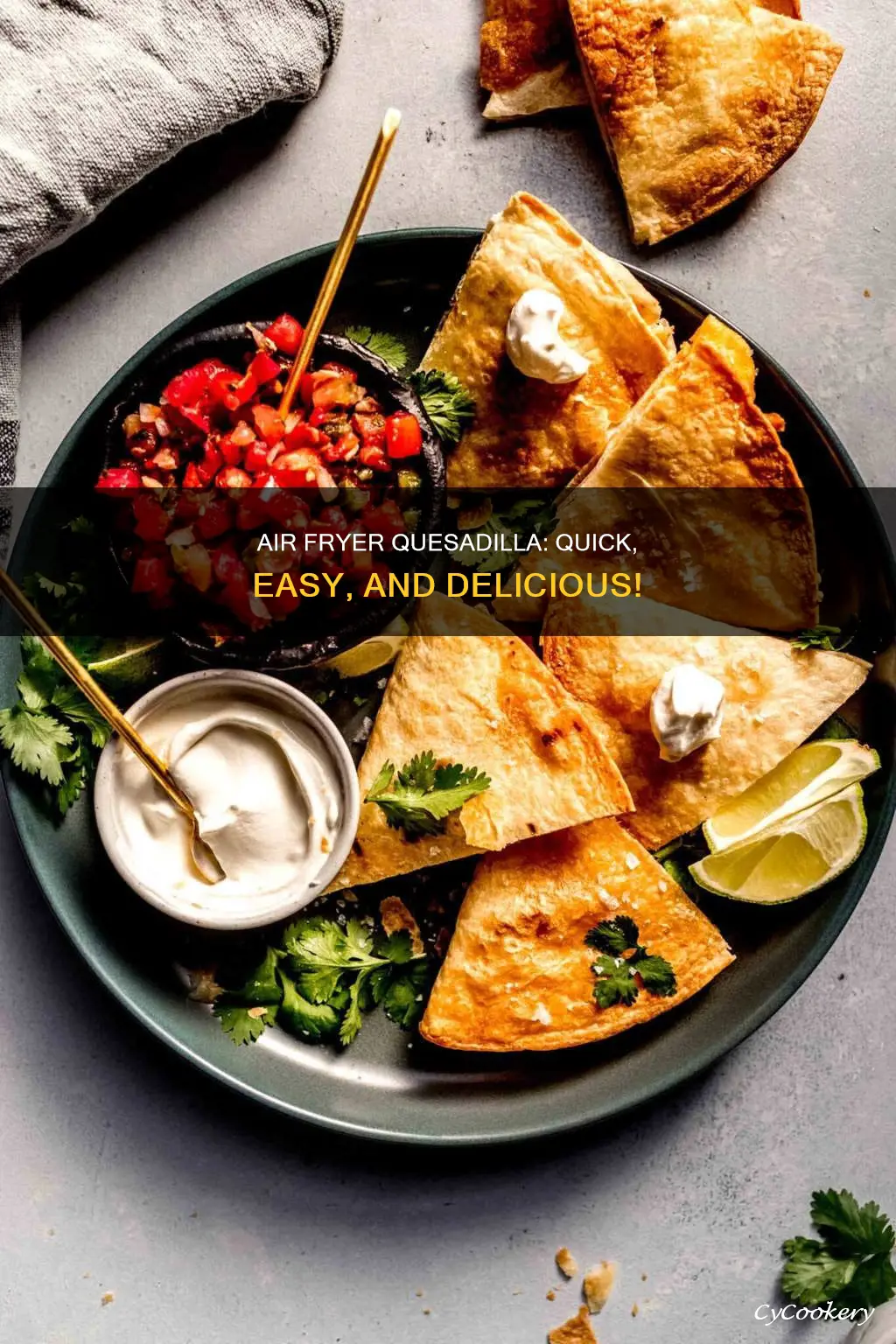 how to make air fryer quesadilla